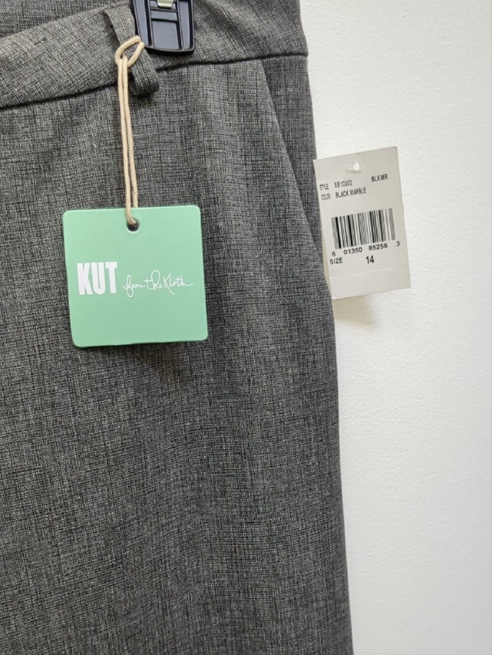 Kut From The Kloth NWT Womens Rose Bootcut Dress Pants Size 14 gray Marble - Picture 3 of 10